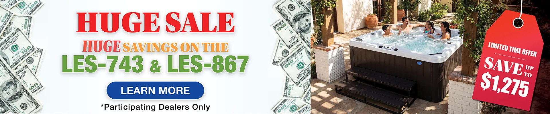 Calspas hot tub being used in a family setting - Val Caron